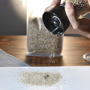 Glass Salt Pepper Mill Grinder Spice Grinding Bottle Black Manual  Spice Grinder Multifunction Seasoning Bottle