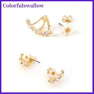 Colorfulswallow 1 cặp Thời Trang Phụ Nữ HOa Cúc Bông tai hoa tai vài món quà đính hôn bên treo bông tai