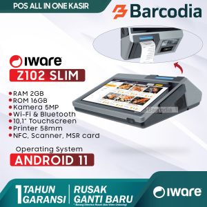 Android 11 POS Desktop Mesin Kasir iWare Z102 Printer 58 mm 2GB/16G