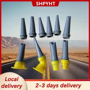 [COD] SHPYHT Local delivery Ship within 24 hours 15Pcs Caulk Finisher Caulking Nozzle Tips Kit Replacement With Connection Bases For Bathroom Glass Doors V-shaped Gluing Nozzle