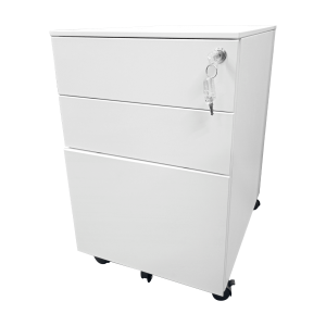 Jersey Mobile Drawer Office Home Filing Cabinets Organizers 3 Drawers MD-5D (BLACK WHITE)