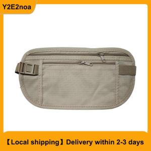 【Local shipping】 1PC Universal Sports Waist Bag Money Belt For Travel Women And Men Slim Hidden Travel Wallet Mobile Phone Anti-theft Bag
