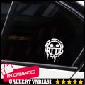 Stiker Vinyl Desain Mango Good Luffy One Piece Untuk Aksesoris Mobil. 