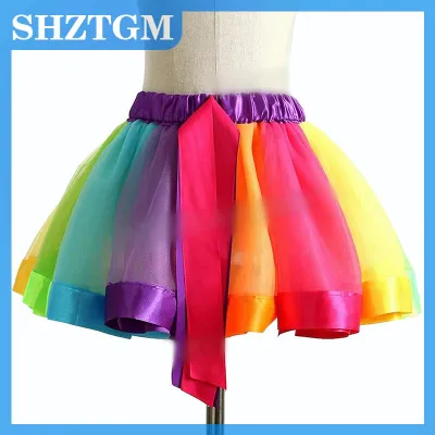 SHZTGM Womens Dance Skirts Tulle Tutu Skirt Ballet Skirts Layered Tutu Short Festival