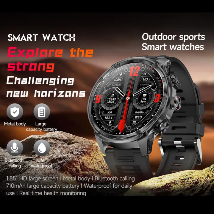 NORTH%20EDGE%20Blood%20Pressure%20Smartwatch%20710Mah%20Battery%20Bluetooth%20Call%20Waterproof%20Blood%20Oxygen%20Sleep%20Monitoring%20Voice%20Assistant%20Work%20On%20Android%20and%20IOS%20system%20V99%20Relo%20For%20Men%20Watch%20-%20Image%203