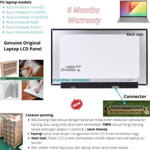 LCD laptop Asus Vivobook A420 A420U A420UA Notebook Panel Screen