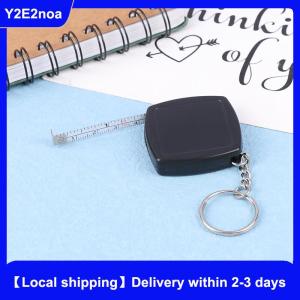 【Local shipping】 Square 2m Tape Measure Retractable Gift Small Steel Ruler Key Chain Mini Steel Automatic Telescopic Measuring Tape