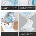 Shaking Head Mute Mini Electric Fan Portable Table Desktop Clip Fan Grow Tent Pole Oscillating Fans. 