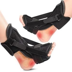1PCS Adjustable Plantar Fasciitis Night Foot with Soft Memory Foam Pad Splint Drop Orthotic Brace Elastic Dorsal Night Splint