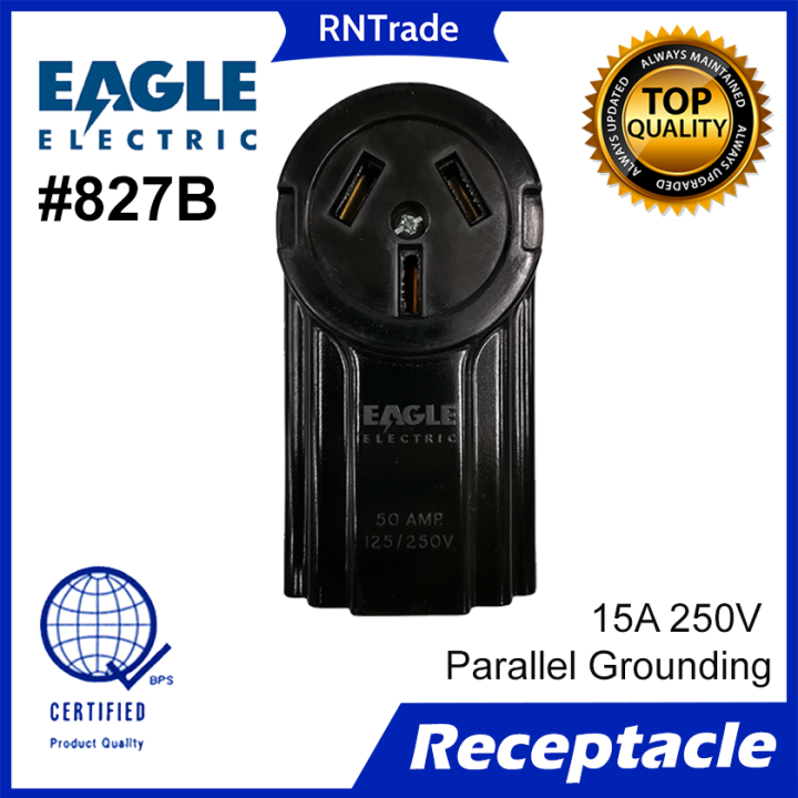 EAGLE ELECTRIC Range Outlet Surface Type 50A 250V, Surface Type Range