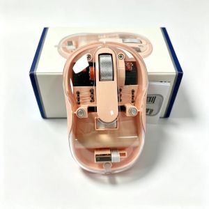 Transparent Wireless Mouse Bluetooth 2.4G Dual Mode RGB Silent Rechargeable Ergonomic Gaming Mouse