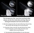 30 Sheets Transparency Film Paper, 8.5x11 Inches Transparent Film for Ink Jet Printer, 100% Transparencies Printing Transparent Film Sheets for Overhead Projector, Silk Screen Printing. 