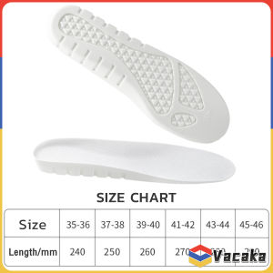 Vacaka Air Cushion Insole Shock Absorption Sport Shoes Pad EVA Elastic Insoles for Men Women 1pair