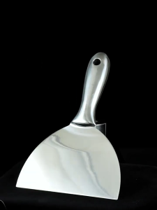 มีดข้อต่อสแตนเลสที่ขูดปลาสเตอร์ปากเรียบเหมาะสำหรับเกียงโป๊วสีทำงานขูดพื้นผนังเรียบ