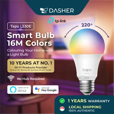 TP-Link Tapo L530E Smart Wi-Fi LED Light Bulb 16M Colors No Hub Required Energy Saving Remote Control Voice Control