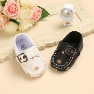 Fashion boys casual leather shoes girls shoes soft-soled suit wear-resistant walking shoes 0-18 months