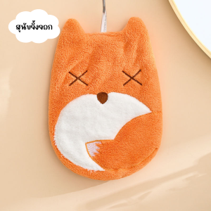 ผ้าเช็ดมือ ลายสัตว์น้อย ผ้าไมโครไฟเบอร์ ซึมซับน้ำได้ดี ผ้าเช็ดจาน ผ้าอเนกประสงค์ หนานุ่ม