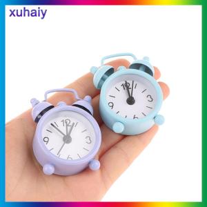 xuhaiy นาฬิกาปลุกทรงกลมควอทซ์สุดสร้างสรรค์1ชิ้น นาฬิกาปลุกขนาดเล็กโลหะขนาดเล็ก4ซม. นาฬิกาปลุกตั้งโต๊ะแบบพกพาสำหรับตกแต่งบ้าน