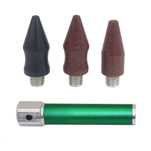Car Sheet Metal Dent Repair Leveling Pen with 3 Interchangeable Head Tips Aluminum Pit Knocking Pen Tap Down Pen