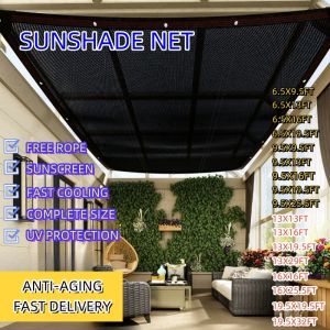 Pinalakas na 95% Naantalaang Rate Sun Shade Net 6X6M ANTI-UV Sunscreen Net Garden Shade Net Para sa Mga Halaman