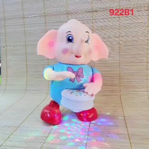 Đồ Chơi Cho Trẻ - Hộp Đồ Chơi Pin Voi Con Nhảy Có Đèn Nhạc Rõ Trống Cho Bé Màu Ngẫu Nhiên 922B1