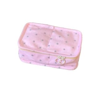 JAYQQ Cửa mở rộng Hộp đựng bút chì Dung lượng lớn In hình ngôi sao Túi đựng văn phòng phẩm Bền bỉ Túi đựng bút chì Quà tặng học sinh