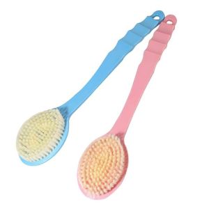 Cây bông tắm chà lưng cán dài massage tẩy tế bào chết -Lumbley