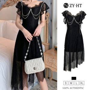 ZYHT（ล้างสต๊อก ใช้คูปอง299บาทขึ้นไป）เดรสผู้หญิง เดรสสีดำ เดรสไปงานแต่ง ชุดไปทะเล เดรสทรงเอ เดรสลูกไม้ เดรสออกงาน เดรสเซ็กซี่ เดรสเกาหลี ชุดออกงาน ชุดราตรี  EraVogue  4803