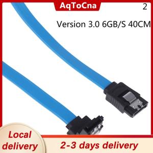 [COD] AqToCna Ship within 24 hours Computer cables SATA 3.0 III SATA3 6Gb S SSD hard drive data right angle cable
