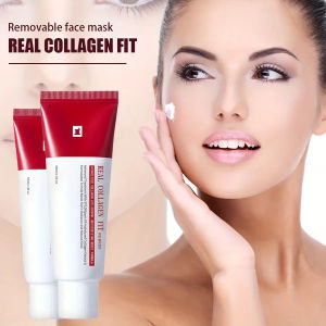 [Reday stock] Two-pack contains 50 Ml （1.69 Ounce ） Collagen Tearing Mask ， Cleaning 、 Moisturizing and Hydrating Function 。 Physical exfoliation effect 。  Facial Care    Nutritional Components    Suitable for all light beige skin tones    Summer Oil C