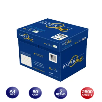 PAPER ONE A4 80gsm 500sheets Copier Paper 1 Box (5 Reams)