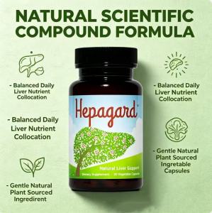 Hepagard Natural Liver Support Plant Capsules Daily Liver & Body Wellness For Adults 30 Vegetable Capsules Pure Formula In Stock