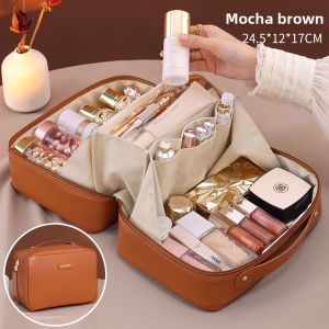 Flame Makeup Pouch - Travel Toiletry Organizer Large Capacity & Portable