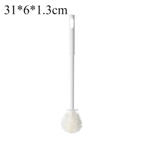 Multi-Functional TPE Bristles Cleaning Cup Brush Long Handle Milk Bottle Glass Cup Hangable Practical Kitchen Cleaning Tool