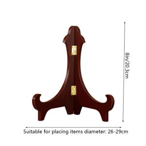 HPVDBP Multifunction Wooden Adjustable Storage Bracket Decorative Foldable Storage Rack Display Stand Plate Rack Easel