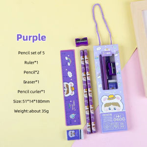 5 in 1 Study Set Student Gift Portable Stationery Set Gift Box