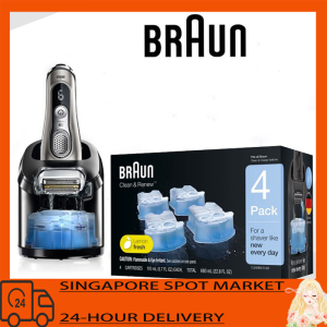【Ready Stock】BRAUN Clean and Renew Shaver CCR4 Refill Cleaner Universal for All Braun Models with Clean & Charge Stat