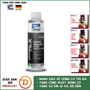 Nano bảo vệ động cơ ô tô Bluechem 33181E - Dmall247 chăm sóc xe chuyên dụng phụ kiện cao cấp