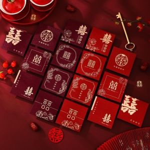 LANCE Hot Gold Mini New Year Red Envelope Chinese Horse Year Hard Paper Chinese Money Envelopes Small Mini Thickened Red Packet Spring Festival