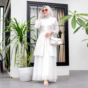 Chea tunik cotton bordir/tunik kondangan/tunik lebaran/ Tunik Katun Bolong
