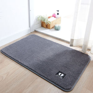 พรมเช็ดเท้า พรมห้องน้ํา ซับน้ำได้ดี พรมกันลื่น พรมห้องนอน นุ่มสบายเท้า 40X60cm คุณภาพดี สีไม่ตก พร้อมส่ง