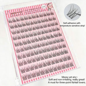 【1-3 Days Delivery】Eyelashes Super Sticky False Eyelashes Glue-free False Eyelashes Extension Set No Need Glue
