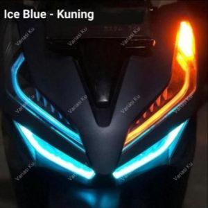 DRL Lampu Alis LED Fleksible 2 Mode / 1 Mode Variasi Motor 30cm NMAX PCX ADV Lexi Aerox Vario 150 / 125 Beat Ninja 250 R15 CBR Universal