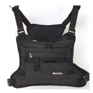 CHEST BAG//TAS DADA SIMPLE BLACK BIKERS/BISA BAYAR DI TEMPAT (COD)