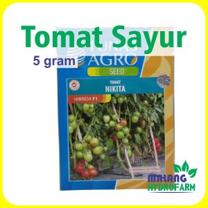 Benih Tomat Sayur Nikita 5 gram Tunas Agro dataran rendah sampai sedang  bibit biji sayur sambel sambal hydroponik hidroponik