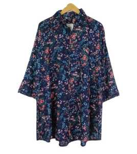 TUNIK JUMBO KEMEJA RAYON BUNGA BIG SIZE SUPER JUMBO XXL & XXXXXL LD130cm 5XL 4237# 4323# 4324#