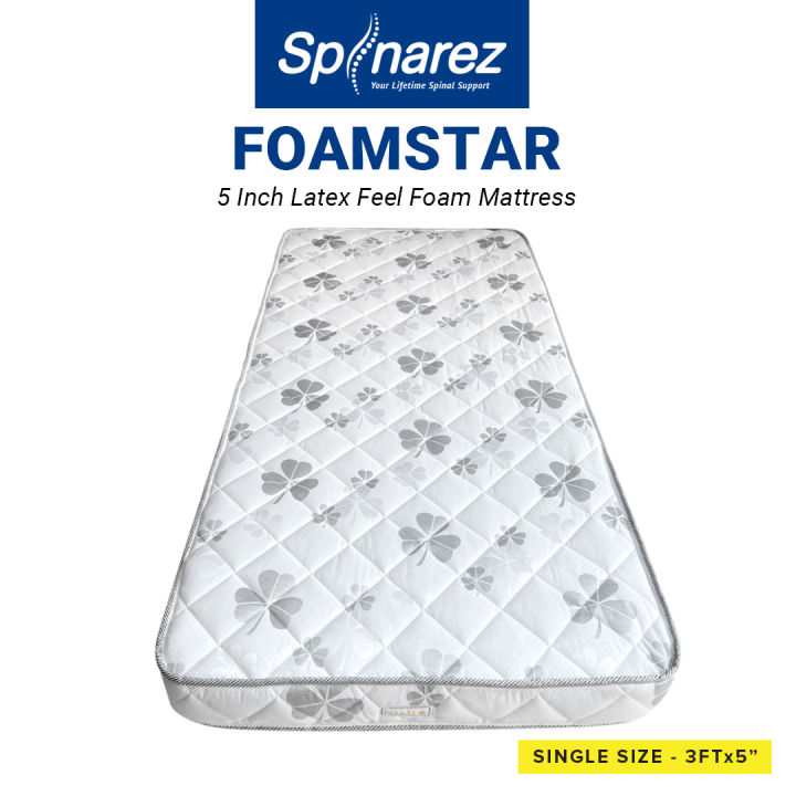 Spinarez Foam Star Single Mattress Tilam Bujang 5 Inch Latex Feel Foam Lazada