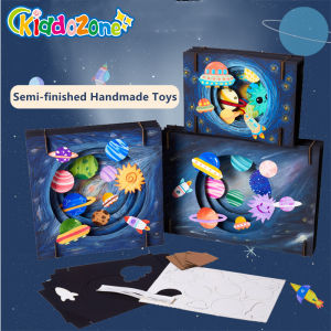 Tranh Nghệ Thuật Sáng Tạo Tự Làm KiddoZone Gói Vật Liệu Sản Xuất Tranh 3D Thủ Công Đồ Chơi Giáo Dục Cho Trẻ Em Quà Tặng Mẫu Giáo