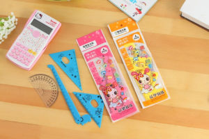 Penggaris Sekolah motif Jerapah set 4 in 1 - Penggaris Motif Animals