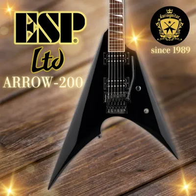 ESP LTD Arrow-200 Black Flying V Electric Guitar (Preorder)